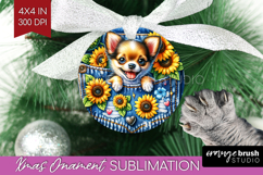 Denim Ornament PNG - Dog In Pocket PNG Sublimation Product Image 1