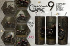 Post-apocalypse Motorcycle | Skinny tumbler sublimation, JPG Product Image 1