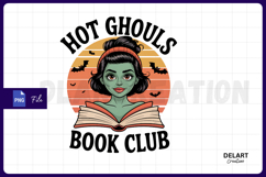 Hot Ghouls Book Club Sublimation PNG Design Product Image 1