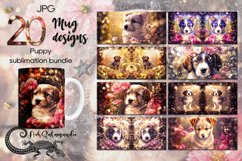 Dogs &amp; Fantasy Flowers | Mug Sublimation design bundle, JPG Product Image 1