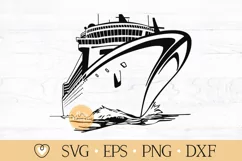 Cruise Ship svg, Cruise Vacation svg, png file Product Image 1