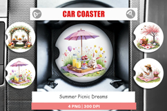 Car Coaster Summer Picnic Dreams Product Image 1