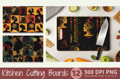 African Black History Month Cutting Boards sublimation Desig Product Image 1