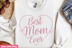 Best mom ever PNG, Retro Mother Sublimation PNG Product Image 2