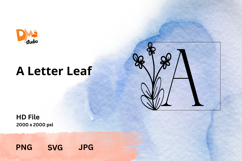 Letter Leaf Monogram Product Image 1