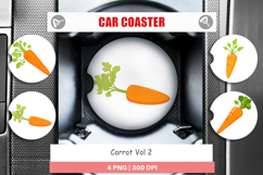 Car Coaster Carrot Product Image 1