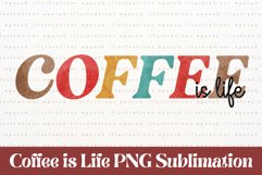 Retro Coffee Quotes Sublimation PNG 01 Product Image 1