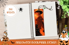 Halloween Bookmark Design, Witch Bookmark Template Product Image 1