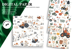 Farm Animal Background Cute Kids Room Pattern Wallpaper_19 Product Image 1