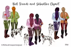 Best Friends Clipart Dogs Clipart Product Image 1