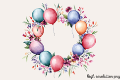 Birthday Watercolor Clipart Bundle PNG Product Image 2