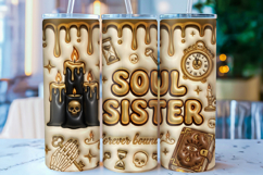 Gothic Witchy Halloween 20oz Skinny Tumbler Product Image 1