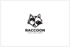 Raccoon Head Logo Design Vector Illustration Product Image 2