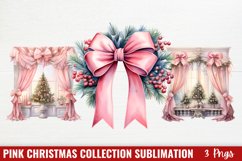 Pink Christmas Collection Sublimation, Pink Christmas PNG Product Image 1