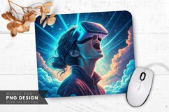 Awe in Virtual Reality Mouse Pad Mouse Pad PNG Design Product Image 1