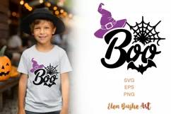 Happy Halloween svg, Boo svg, Spooky season svg Product Image 1