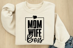 Mom Wife Boss SVG Product Image 1