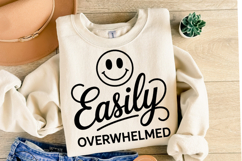 Easily Overwhelmed Svg Design | Svg Cut Files | Shirt Svg Product Image 2