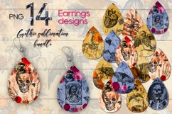 Vintage gothic design | Teardrop earring sublimation bundle Product Image 1