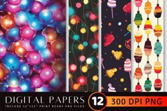 Sweet Lights Digital Paper Backgrounds Product Image 1