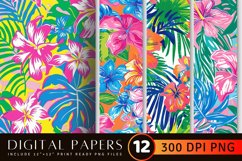 Summer Paradise Lilly Pulitzer Digital Paper Backgrounds Product Image 1
