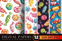 Candies Digital Paper Backgrounds Product Image 1