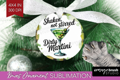 Dirty Martini Cocktail Ornament PNG Summer Drink PNG Product Image 1