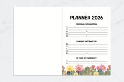 MONTHLY PLANNER 2026 CACTUS - A5 Product Image 2