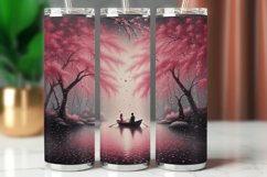 Valentine Tumbler Wrap 20 oz - couple at the river Product Image 1