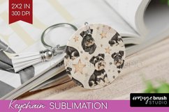 Cute Dogs Keychain PNG - Puppy Keychain Sublimation Product Image 1
