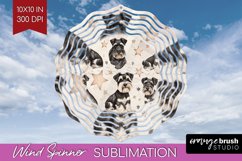 Cute Dogs Wind Spinner Sublimation PNG - Puppy Round Product Image 1