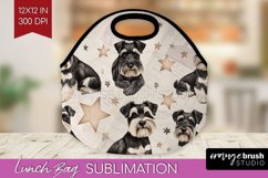 Cute Dogs Lunch Bag - Puppy Lunch Bug PNG Sublimation Product Image 1