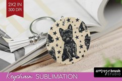 Cute Dogs Keychain PNG - Puppy Keychain Sublimation Product Image 1