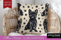 Cute Dogs Pillow Sublimation - Puppy Pillow Cover PNG Product Image 1