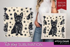 Cute Dogs Tote Bag - Puppy Tote Bag PNG Sublimation Product Image 1