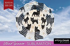 Cute Dogs Wind Spinner Sublimation PNG - Puppy Round Product Image 1