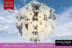 Cute Dogs Wind Spinner Sublimation PNG - Puppy Round Product Image 1