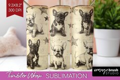 Cute Dogs Tumbler Wrap - Puppy Tumbler PNG Sublimation Product Image 1