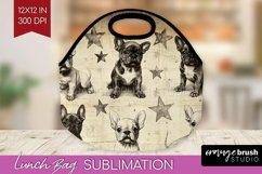 Cute Dogs Lunch Bag - Puppy Lunch Bug PNG Sublimation Product Image 1