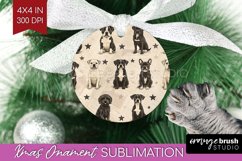 Cute Dogs Ornament PNG - Puppy PNG Sublimation Product Image 1