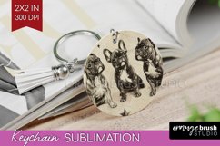 Cute Dogs Keychain PNG - Puppy Keychain Sublimation Product Image 1