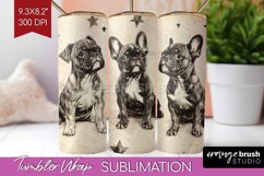 Cute Dogs Tumbler Wrap - Puppy Tumbler PNG Sublimation Product Image 1