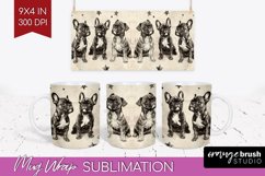Cute Dogs Mug Wrap - Puppy Mug PNG Sublimation Product Image 1