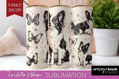 Cute Dogs Tumbler Wrap - Puppy Tumbler PNG Sublimation Product Image 1