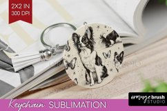 Cute Dogs Keychain PNG - Puppy Keychain Sublimation Product Image 1