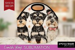 Cute Dogs Lunch Bag - Puppy Lunch Bug PNG Sublimation Product Image 1