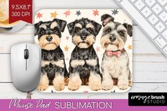 Cute Dogs Mouse Pad Sublimation - Puppy Mousepad PNG Product Image 1
