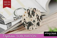 Cute Dogs Keychain PNG - Puppy Keychain Sublimation Product Image 1
