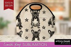 Cute Dogs Lunch Bag - Puppy Lunch Bug PNG Sublimation Product Image 1