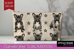 Cute Dogs Cosmetic Bag - Puppy Makeup Bag PNG Sublimation Product Image 1